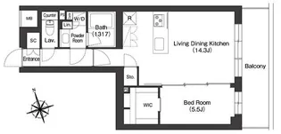 Ruhe(ル―ウェ)東大泉【2階】の間取り