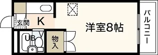 パインハウスII【4階】の間取り
