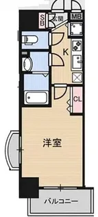 Luxe都島III【7階】の間取り
