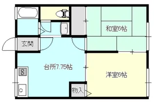 シティハイムヤマト【2階】の間取り