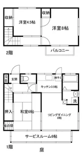 神奈川県横浜市西区御所山町【一戸建】の間取り