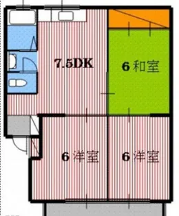 パールハイツ【2階】の間取り