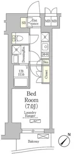 東京都中央区佃2【マンション】の間取り