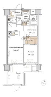 東京都大田区仲池上1【マンション】の間取り