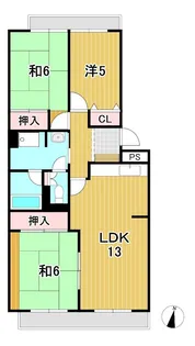 ベレガンス日立【1階】の間取り