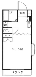 ベルソーナ北町【3階】の間取り