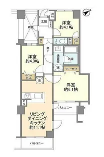 3LDKの間取り画像