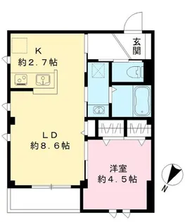 Blan cube 戸越公園【2階】の間取り