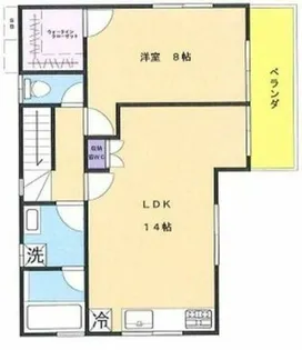 メゾンシャノアール【2階】の間取り