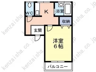 コーポマウンテン【1階】の間取り