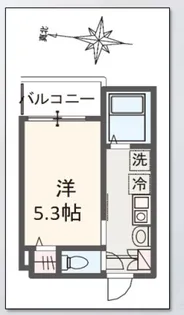 MELDIA南行徳【2階】の間取り