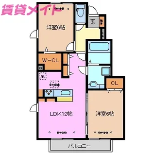 New コーポヒロ【1階】の間取り