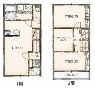カーサ・ソラーナAの間取り