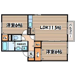 ファミリア泉【1階】の間取り