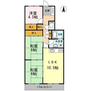 フレンドリー雅【4階】の間取り