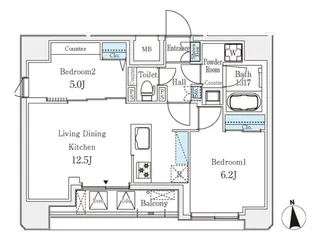 東京都文京区湯島3【マンション】の間取り