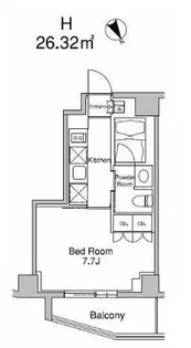 プラウドフラット南青山【4階】の間取り