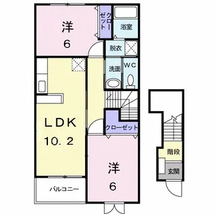 鹿児島県鹿児島市喜入町【アパート】の間取り