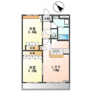 静岡県掛川市梅橋【アパート】の間取り