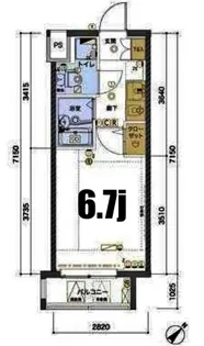 リヴシティ横浜東ベイサイド【6階】の間取り