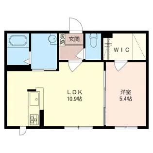 レルシールB【1階】の間取り