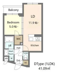東京都中野区江原町1【マンション】の間取り