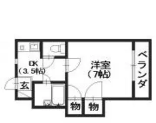 ハイム坂本【3階】の間取り