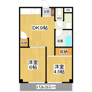 フラーンジュ【2階】の間取り