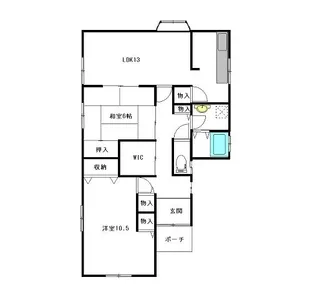 新潟県新潟市西区寺尾前通1【一戸建】の間取り