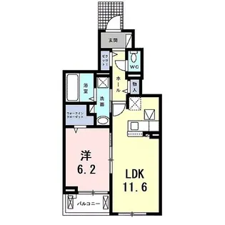 アムール鴨川【1階】の間取り