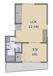 ユー・アイコーポ【1階】の間取り