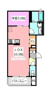 レジデンス西尾久【3階】の間取り