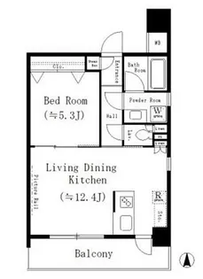コージーコート御殿山【9階】の間取り