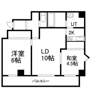 クリオ中島公園ロイヤルガーデン【1階】の間取り