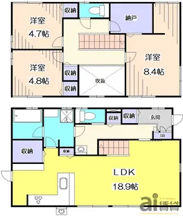 東京都練馬区南田中2【一戸建】の間取り