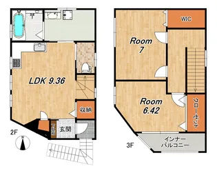 京都府京都市南区吉祥院前田町【一戸建】の間取り