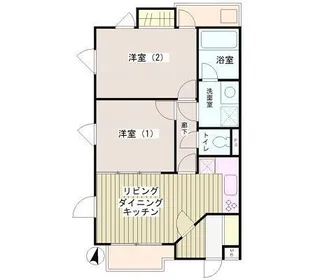 エクセル米喜(池上)【2階】の間取り