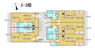 エトワール阿倍野【3階】の間取り