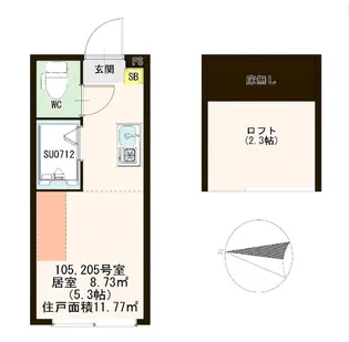 ハーモニーテラス東陽IV【2階】の間取り