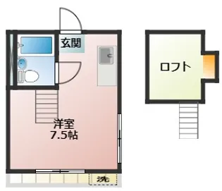 K maison赤塚【2階】の間取り