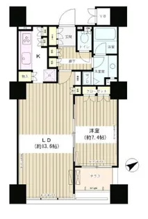 エンブレムコート明石町【16階】の間取り