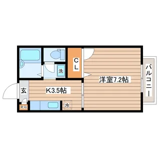 サン・リバー【1階】の間取り