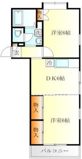 エステートピア白楽【1階】の間取り