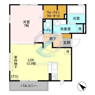 千葉県市川市本塩【アパート】の間取り