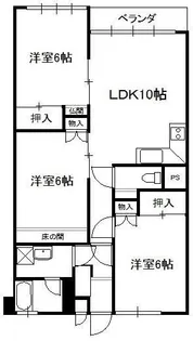 パークハイム【4階】の間取り