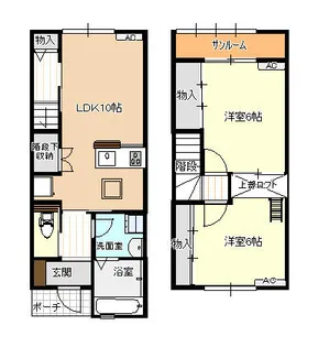 ファイン下冨居【1階】の間取り