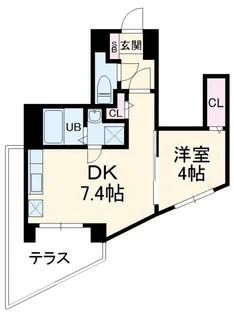 クレイドル千葉【1階】の間取り