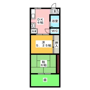 向台ハイツ【2階】の間取り