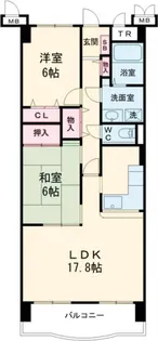 アソシア鳥栖ヴィンテージスクエア【8階】の間取り