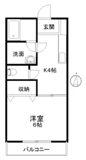 フローレンス中山II-B【2階】の間取り
